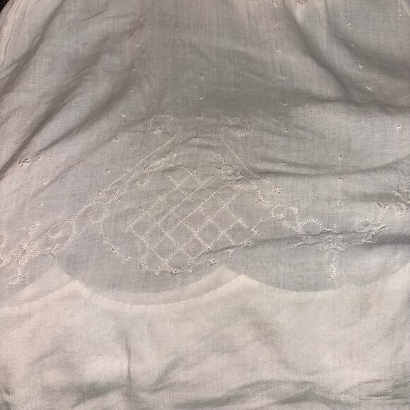 Victorian Girls Dress & Bib Handmade With Delicate Lace Trim & Embroidery - Picture 4 of 9